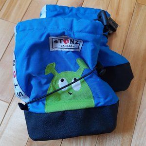 Stonz baby booties blue alien SZ med